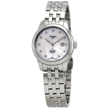 Le Locle Mother of Pearl Diamond Dial Automatic Watch T006.207.11.116.00