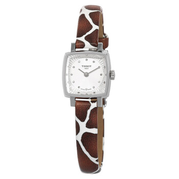 Lovely Giraffe Quartz Diamond Silver Dial Watch T058.109.17.036.00