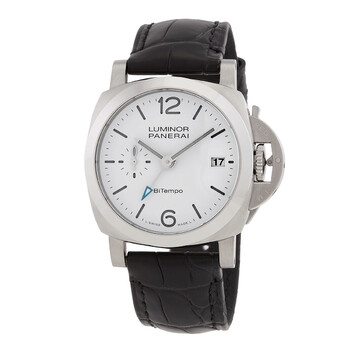 Luminor Quaranta BiTempo Automatic White Dial Watch PAM01367