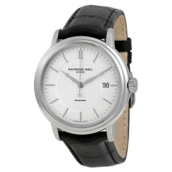 Maestro Automatic Silver Dial Black Leather Watch 2837STC65001