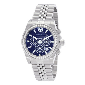 Manta Chronograph GMT Quartz Crystal Black Dial Watch TM222039