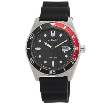 Marine Black Dial EcoDrive Watch AW176910E