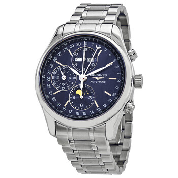 Master Collection Moon Phase Chronograph Automatic Sunray Blue Dial Watch L2.773.4.92.6