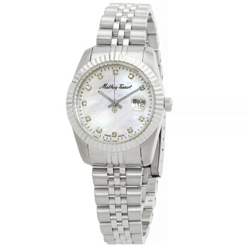 Mathy III MOP Quartz White Dial Watch D910AI
