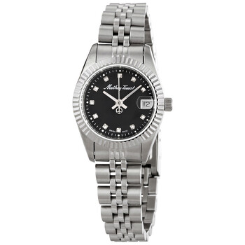 Mathy II Quartz Black Dial Watch D710AN
