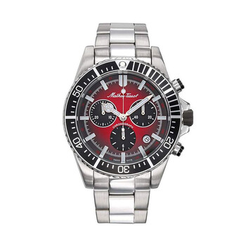 Mathy Strike Chronograph Quartz Red Dial Watch H908CHAR