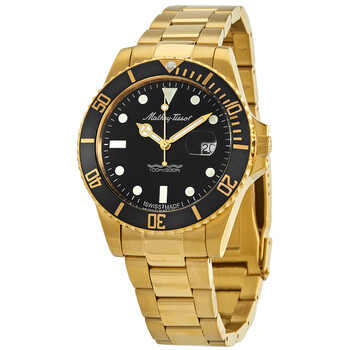 Mathy Vintage Quartz 42mm Black Dial Watch H9010PN