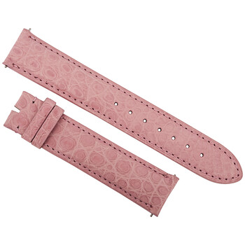 Matte Pink Alligator Leather Strap