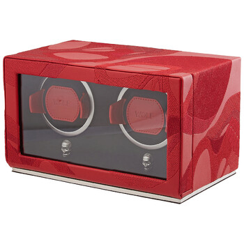 Memento Mori Double Cub Watch Winder  Red