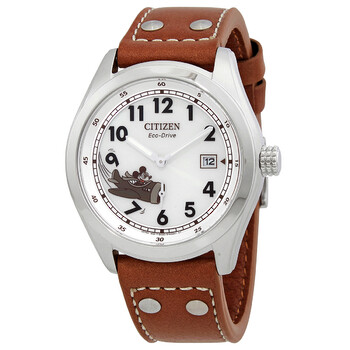 Mickey Aviator Ivory Dial Watch BV108808W