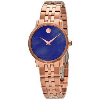 Museum Quartz Blue Mother of Pearl Dial Watch