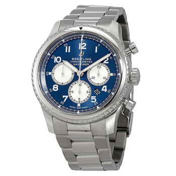 Navitimer 8 Chronograph Automatic Chronometer Blue Dial Watch AB0117131C1A1