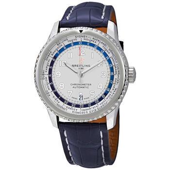 Navitimer 8 Unitime Automatic 43 mm Silver Dial Watch AB3521U01G1P2