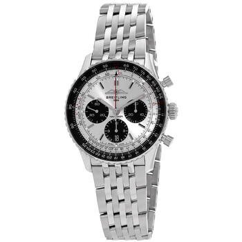 Navitimer B01 Chronograph Automatic Silver Dial Watch AB0138241G1A1