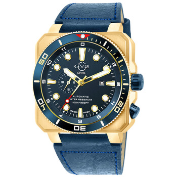 Open Box  GV2 by Gevril XO Submarine Automatic Blue Dial Watch
