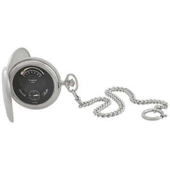 Open Box  Tissot Satellite Hand Wind Black Dial Pocket Watch T851.405.99.050.00