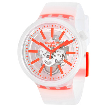 OrangeInJelly Quartz White Skeleton Center Watch SO27E102