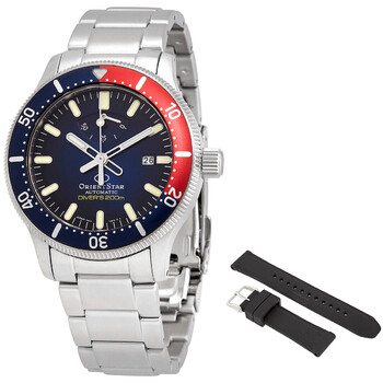 Orient Star Automatic Divers 200 Meters Blue Dial Pepsi Bezel Watch REAU0306L00B