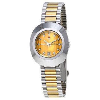 Original Diastar Automatic Diamond Gold Dial Watch R12403633