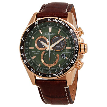 PCAT World Time Chronograph Green Dial Watch CB591900X