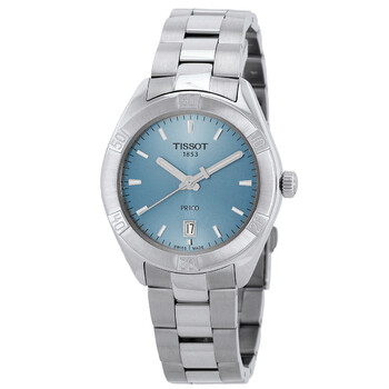 PR 100 Quartz Light Blue Dial Watch T1019101135100