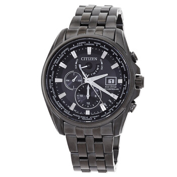 Perpetual Alarm Chronograph Quartz Black Dial Watch AT912780E
