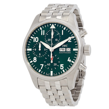 Pilot Chronograph 41 Automatic Green Dial Watch IW388104