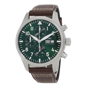 Pilot Chronograph Automatic Green Dial Watch IW378005