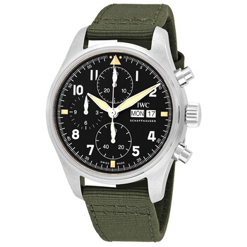 Pilot Spitfire Chronograph Automatic Black Dial Watch IW387901