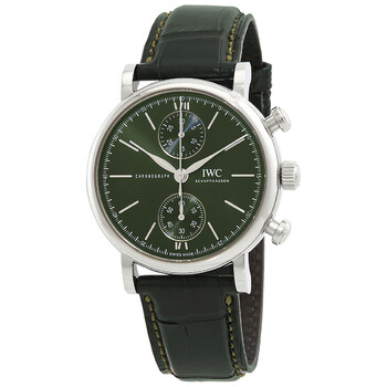 Portofino Chronograph 39 Automatic Green Dial Watch IW391405
