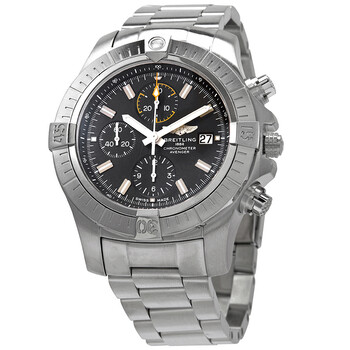 Preowned Breitling Avenger Chronograph Automatic Chronometer Black Dial Watch A13317101B1A1