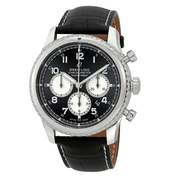 Preowned Breitling Navitimer 8 Chronograph Automatic Chronometer Black Dial Watch AB0117131B1P1