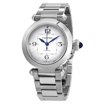 Preowned Cartier Pasha Automatic Silver Dial Watch WSPA0013
