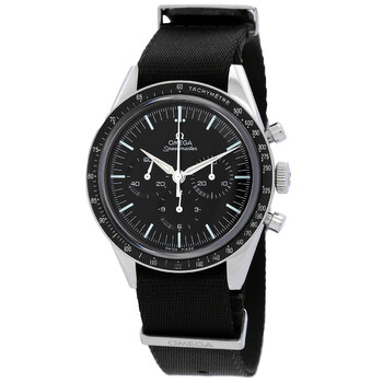 Preowned Omega Speedmaster Moonwatch Chronograph Hand Wind Black Dial Watch OM31132403001001