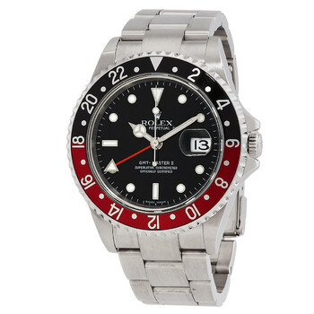Preowned Preowned Rolex GMT Master II Automatic Chronometer Black Dial Watch 16710 COKE