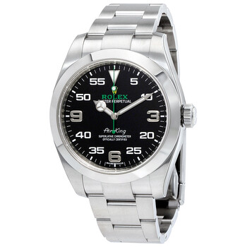 Preowned Rolex AirKing Automatic Chronometer Black Dial Watch 116900 BKAO