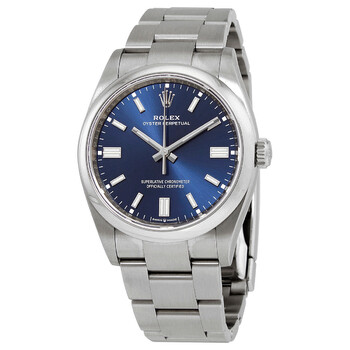 Preowned Rolex Oyster Perpetual Automatic Chronometer Blue Dial Watch 126000BLSO