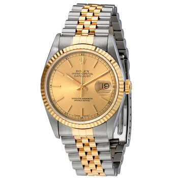 Preowned Rolex Oyster Perpetual Datejust TwoTone 18kt Gold and Steel Watch 16233J