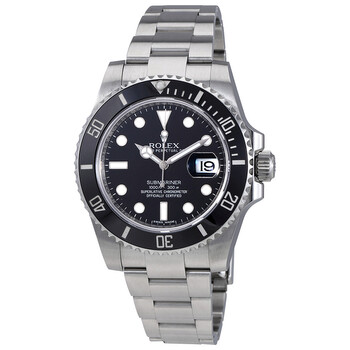 Preowned Rolex Submariner Automatic Chronometer Black Dial Watch 116610LN