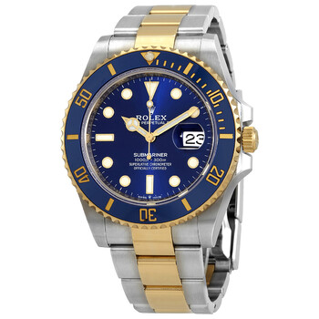 Preowned Rolex Submariner Automatic Chronometer Blue Dial Watch 126613LB