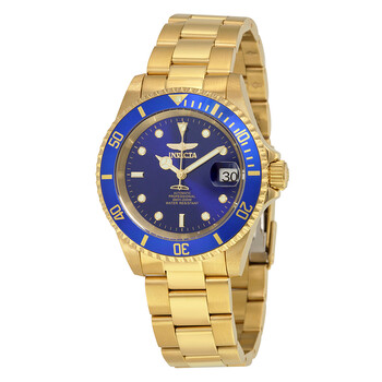 Pro Diver Automatic Blue Dial Yellow Goldplated Watch 8930OB