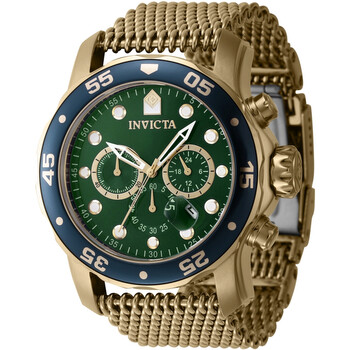 Pro Diver Chronograph GMT Date Quartz Green Dial Watch