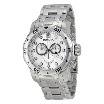 Pro Diver Chronograph Silver Dial Stainless Steel Watch