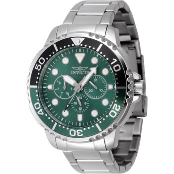Pro Diver GMT Date Quartz Green Dial Sprite Bezel Watch