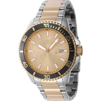 Pro Diver Quartz Date Gold Dial Watch