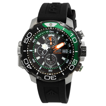 Promaster Aqualand Chronograph Black Dial Sprite Bezel Watch BJ216801E