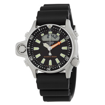 Promaster Aqualand Quartz AnalogDigital Black Dial Watch JP200008E