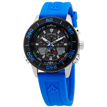 Promaster Sailhawk Alarm World Time Chronograph AnalogDigital Black Dial Watch JR406801E