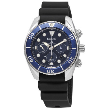 Prospex Chronograph Quartz Blue Dial Black Silicone Watch SSC759J1