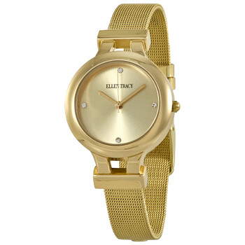 Quartz Crystal Gold Dial Watch ET5232GD
